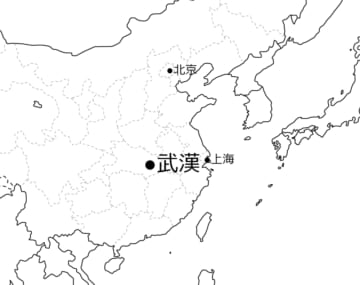 武漢市の位置