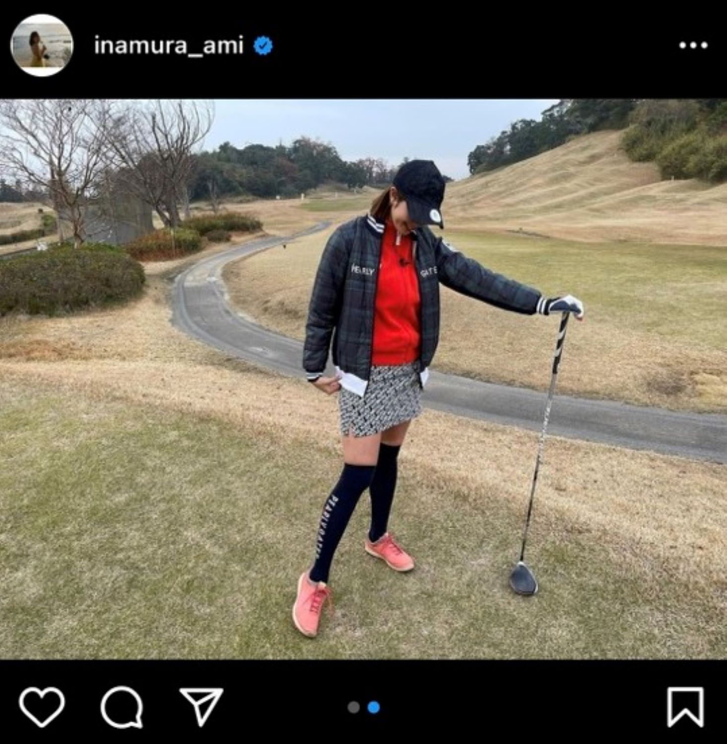 稲村亜美さんのインスタグラムより(※所属事務所許諾)