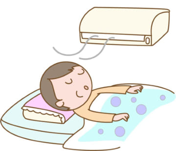 就寝中、エアコンはどう使う？