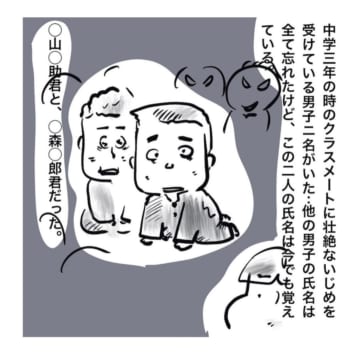 漫画「昭和のいじめ」のカット＝ゆらりゆうら（yurariyuru2）さん提供