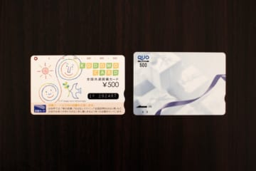 図書カード（左）やQUOカードに有効期限は？