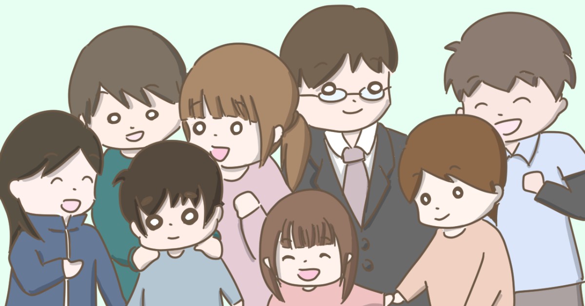 障害のある子ときょうだい児を同時に育てるには、周囲の人の協力が不可欠(筆者作)