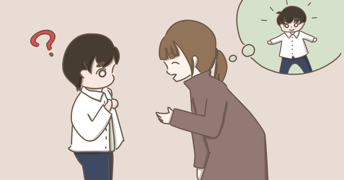 物事を覚えてもすぐに忘れてしまうものの、少しずつ成長する息子(筆者作)