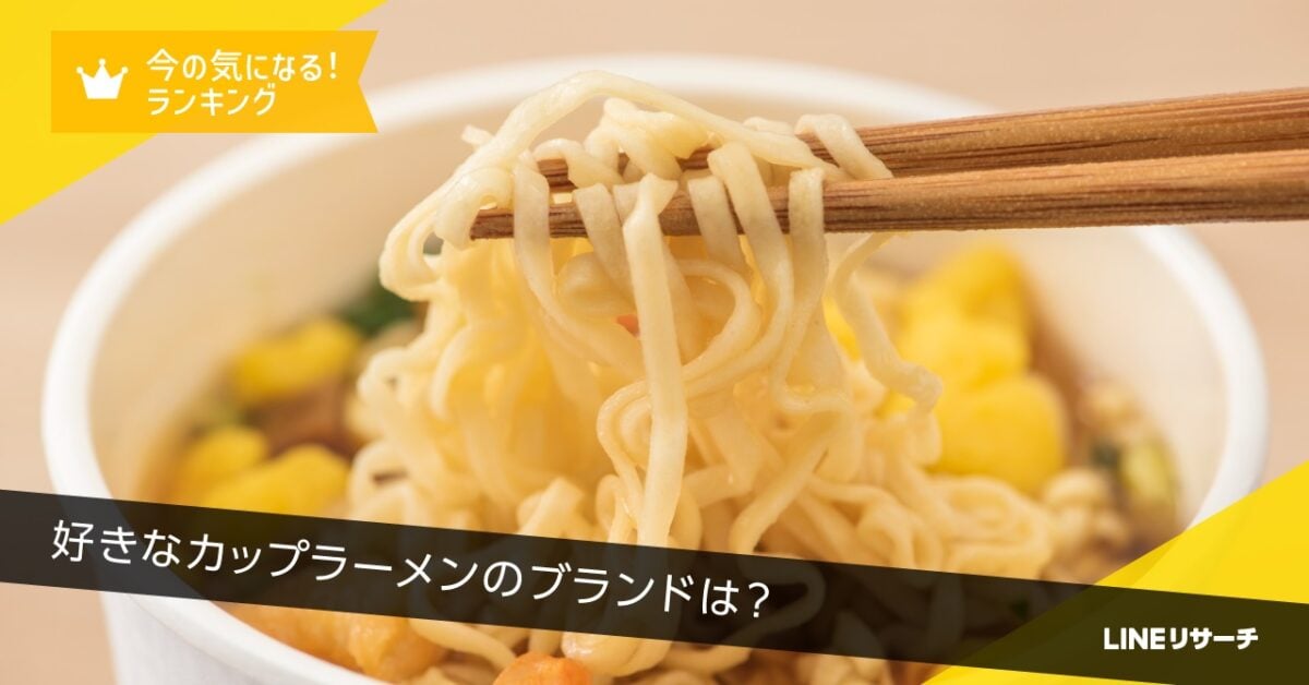 あなたが好きなカップラーメンのブランドは…