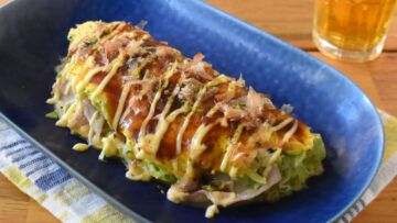 完成した「とんぺい焼き」(キユーピーの公式Xアカウントより)