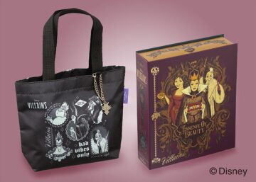 「＜ディズニー＞ヴィランズトートバッグ（10個入）」（左）と「＜ディズニー＞ヴィランズブックBOX（8個入）」
