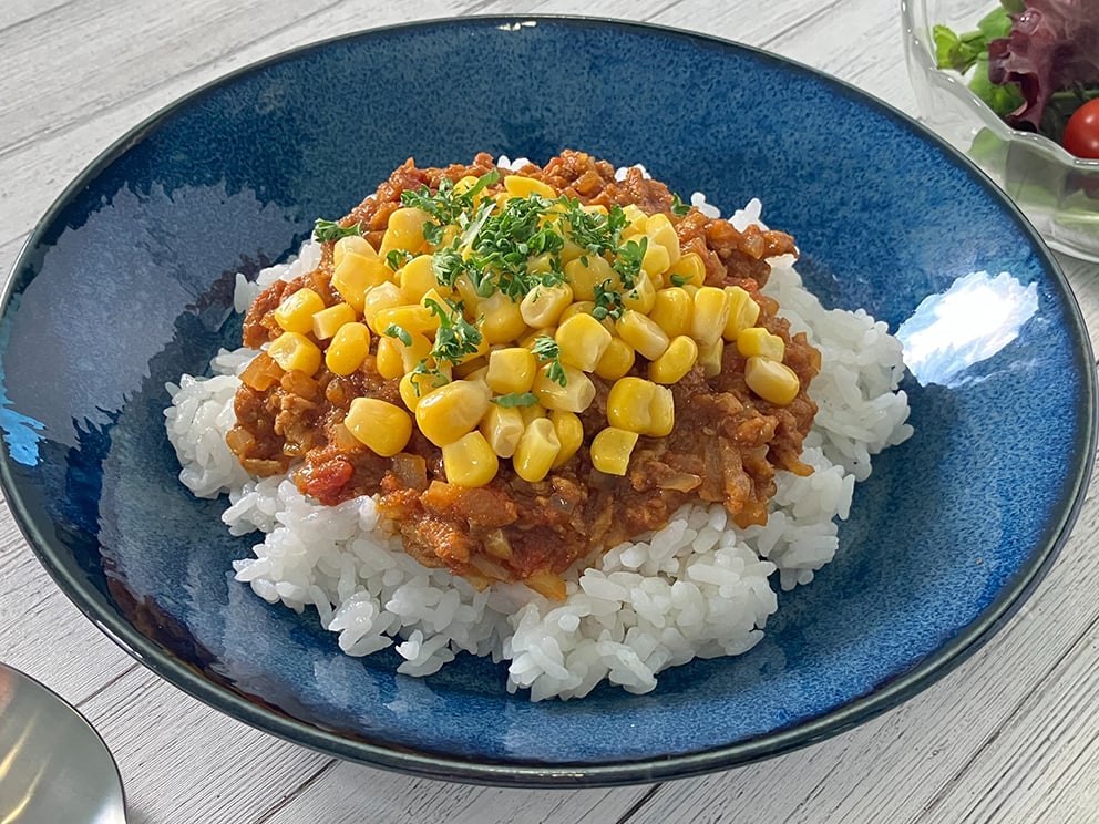 完成したキーマカレー（はごろもフーズの公式Xアカウントより）