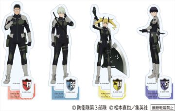 くら寿司×「怪獣8号」コラボ　特製アクリルスタンド（C）防衛隊第3部隊（C）松本直也／集英社