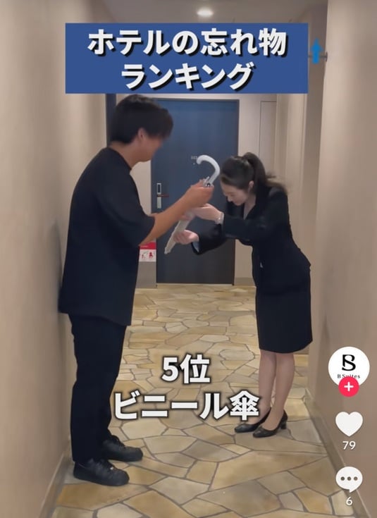 ホテルビースイーツの公式TikTokアカウントより