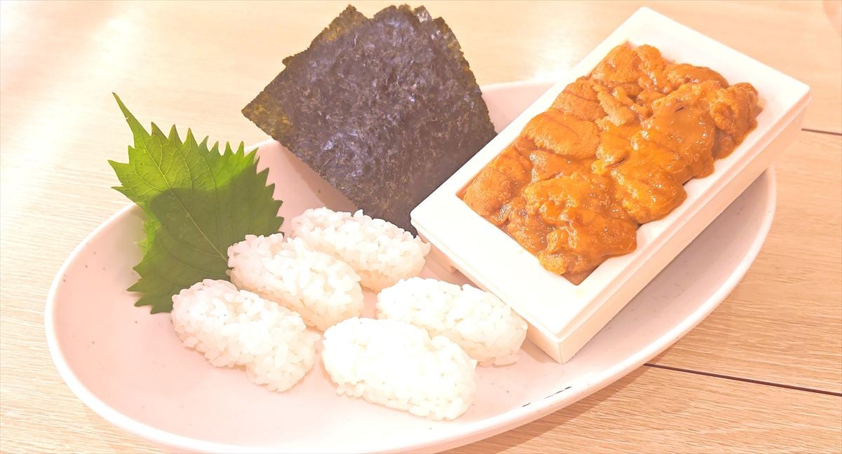 新商品「新物板うに手巻きセット（5貫分）」