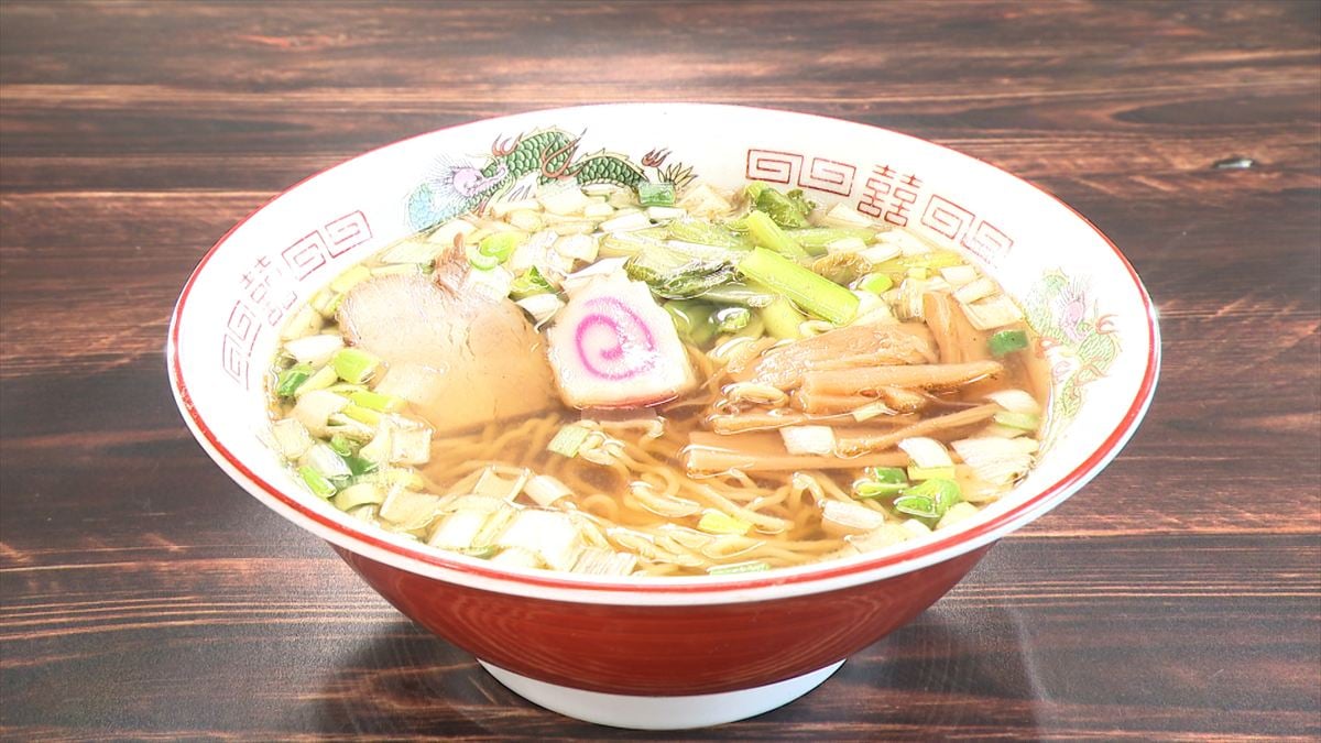 11月18日放送の「ヒューマングルメンタリー　オモウマい店」に登場する「支那そば」（中京テレビ提供）