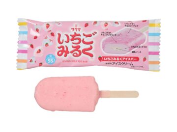 「いちごみるく」のアイスバーが登場