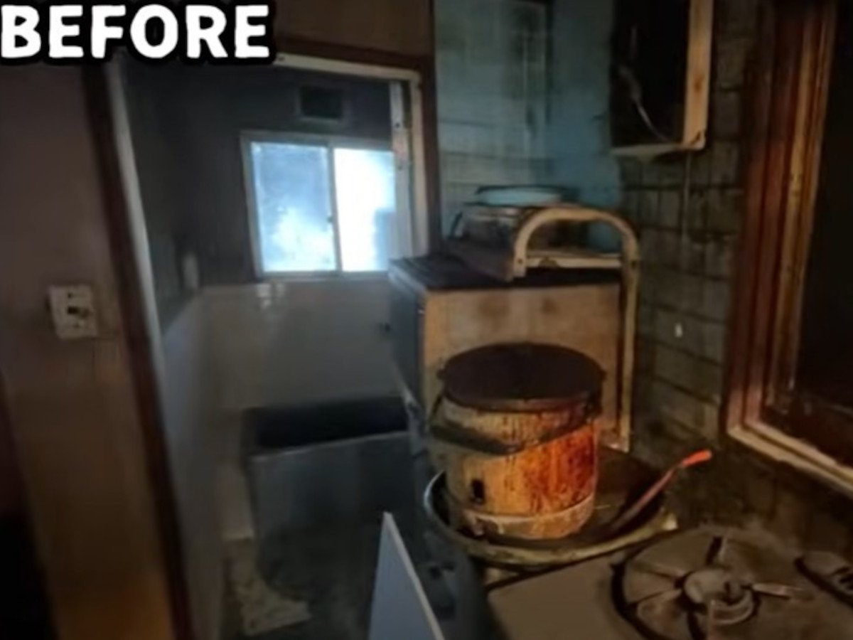 こんなに荒れ果てていたキッチンが…