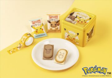 「ポケモン東京ばな奈 はみ出しチョコのクッキーサンド スペシャル缶（ピカチュウ＆イーブイ）」のイメージ（C）Pokemon． （C）Nintendo／Creatures Inc．／GAME FREAK inc．