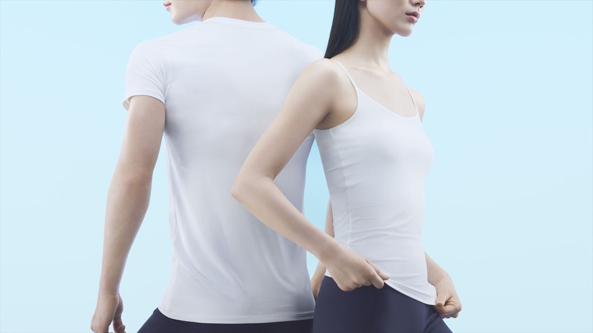 ユニクロ「エアリズム」シリーズ新商品のイメージ