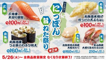 「はま寿司のにっぽん旨ねた祭り 第2弾」のキービジュアル