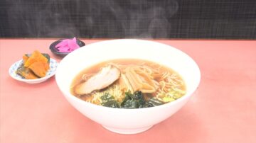 5月26日放送の「ヒューマングルメンタリー　オモウマい店」に登場する「ラーメン」（中京テレビ提供）