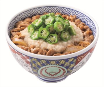 「とろろおくら牛丼」