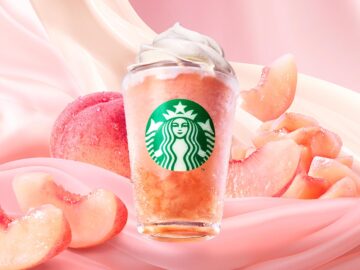 「ピーチ ＆ ピーチミルク フラペチーノ」