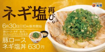 「豚ロースネギ塩丼」のイメージビジュアル