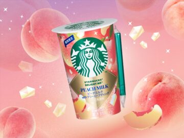 「スターバックス DELIGHT ME ピーチミルク with クリーミープディング」のイメージビジュアル