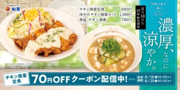 「冷や汁チキン南蛮セット」のキービジュアル