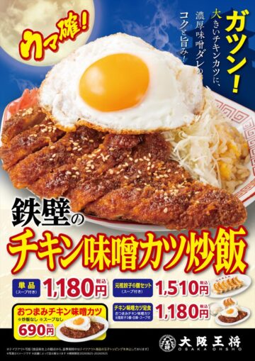 「鉄壁のチキン味噌カツ炒飯」のキービジュアル