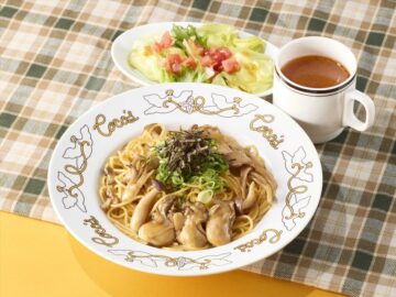 「牡蠣ときのこのバター醤油パスタランチ」のイメージ